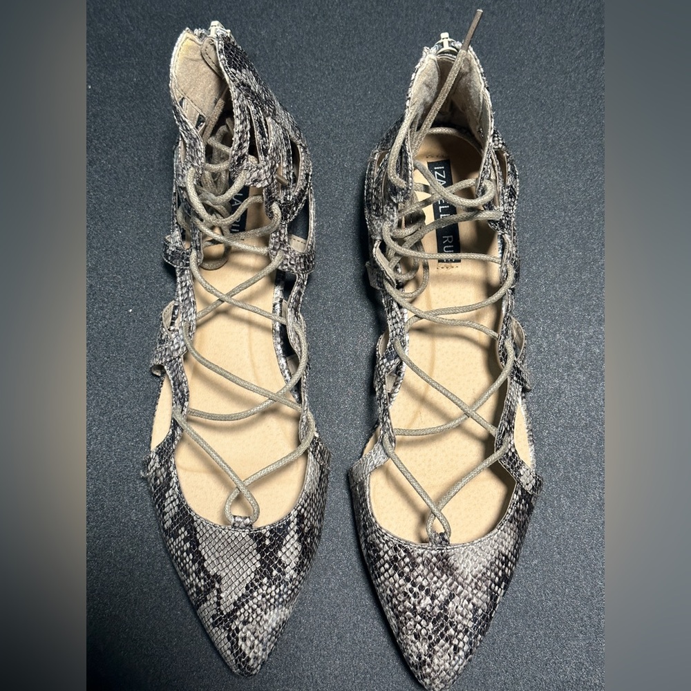 Izabella Rue snake print Sandals